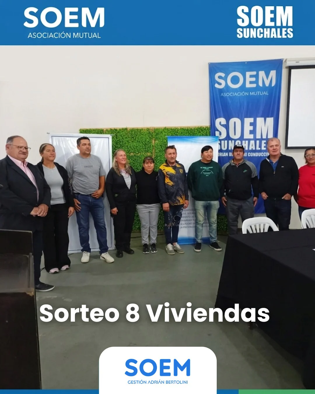 Sorteo de 8 viviendas. Adjudicatarios