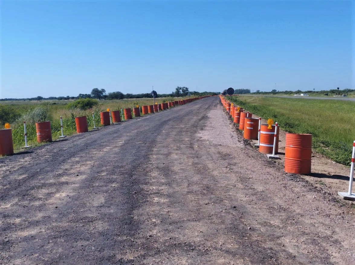 RN 34 en el kilómetro 314 en la jurisdicción de Monigotes.